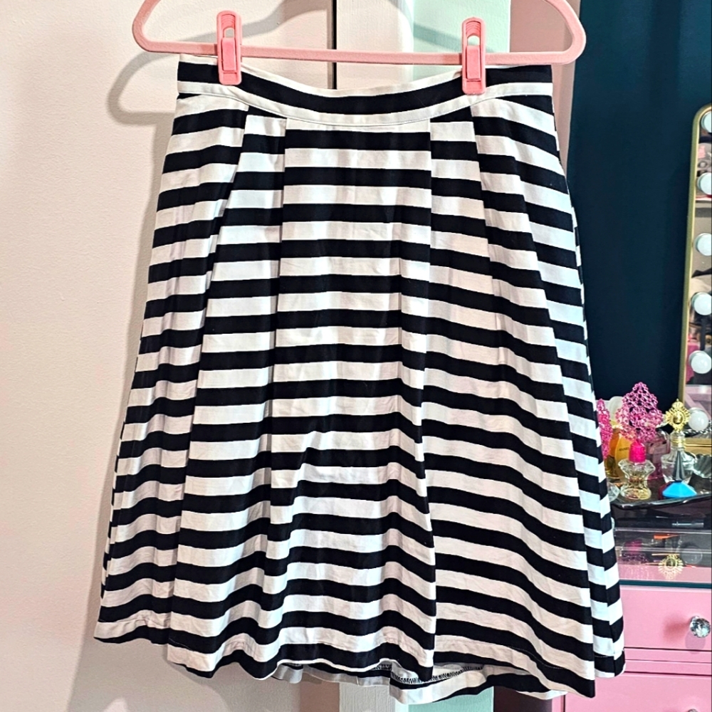 Modcloth Pleated Full Skirt, Size Large
